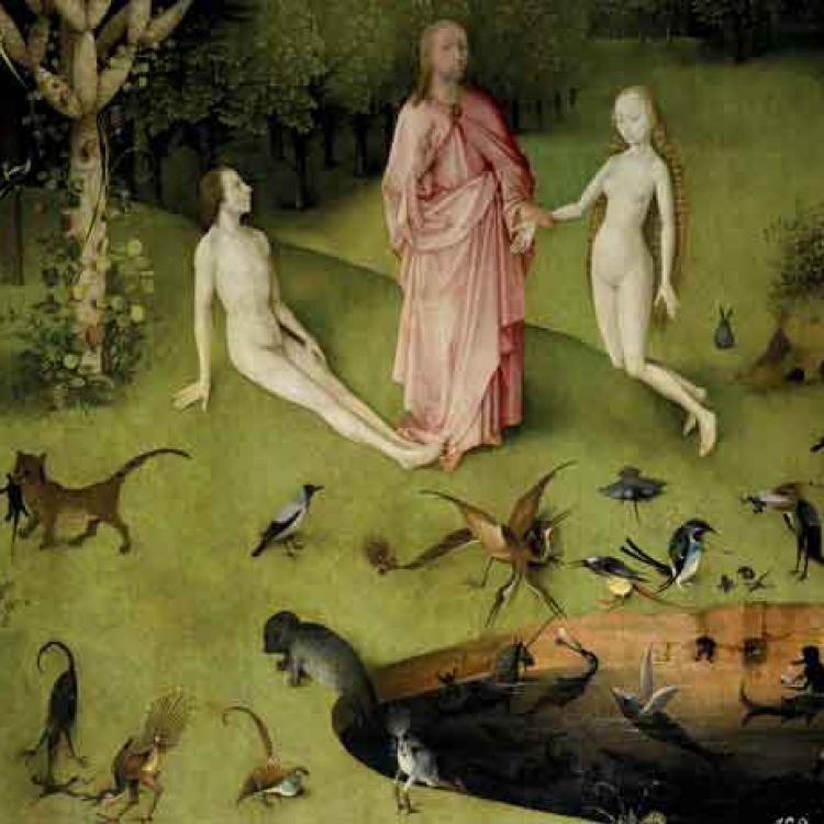Hieronymus Bosch, Adamo ed Eva nel giardino dell’Eden
