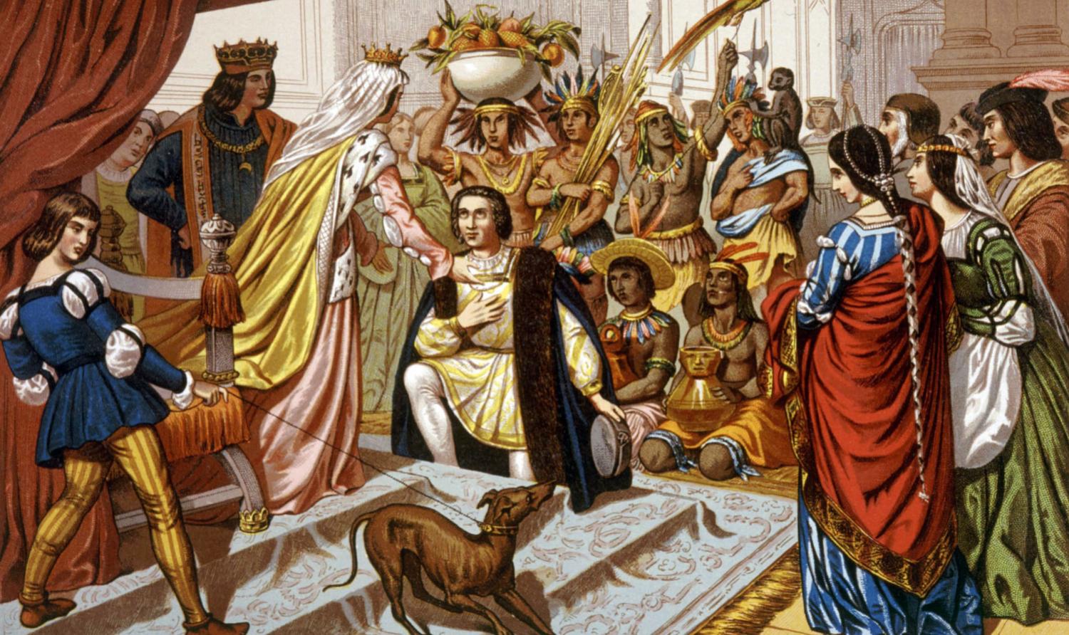 Cristoforo Colombo ricevuto dalla regina Isabella