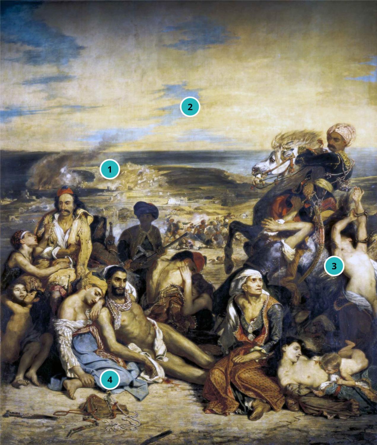 Eugène Delacroix Dipinto a olio 1823-1824